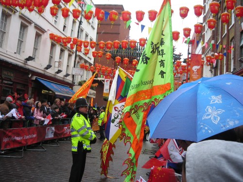 Chinatown flags
