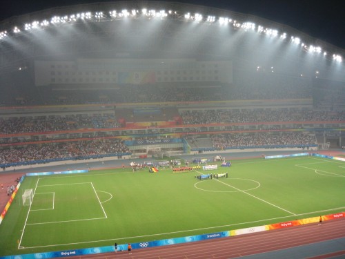 2008 Olympic Football Match in Shanghai
